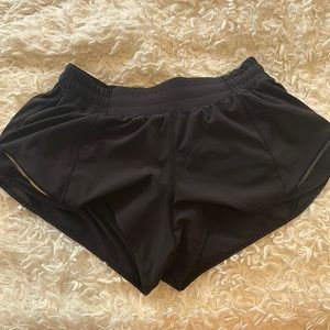 Perfect Condition Lululemon Black Running Shorts Size 6
